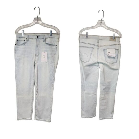 Edwin Maddox Cropped Slim Jeans Light Blue Size 30 - Picture 1 of 6